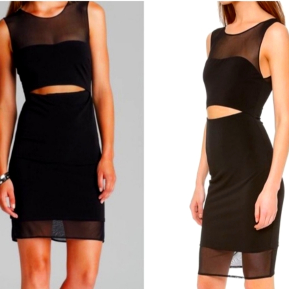 Elizabeth and James mesh Cutout dress